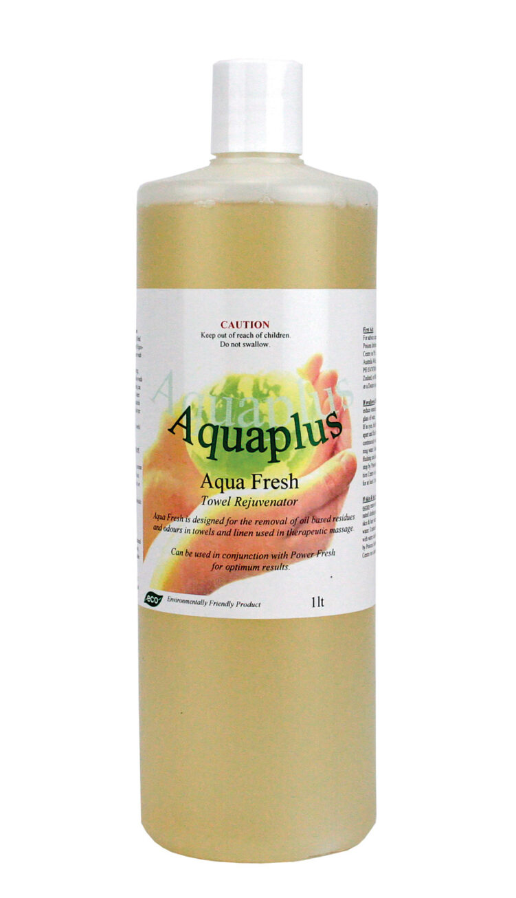 aquaplus laundry detergent for massage oil removal